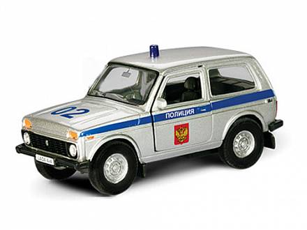 Машинка металлическая Lada 4x4 Полиция, 1:36 )